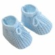 Newborn Baby Spanish Style Knitted Booties Bootees Lace Boy Girl 0-3 Months