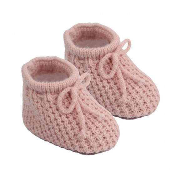 Newborn Baby Spanish Style Knitted Booties Bootees Lace Boy Girl 0-3 Months