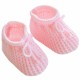 Newborn Baby Spanish Style Knitted Booties Bootees Lace Boy Girl 0-3 Months