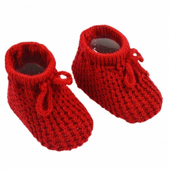 Newborn Baby Spanish Style Knitted Booties Bootees Lace Boy Girl 0-3 Months