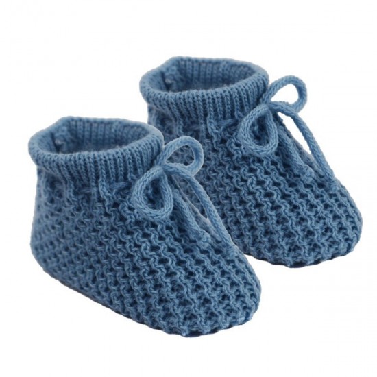 Newborn Baby Spanish Style Knitted Booties Bootees Lace Boy Girl 0-3 Months