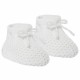 Newborn Baby Spanish Style Knitted Booties Bootees Lace Boy Girl 0-3 Months