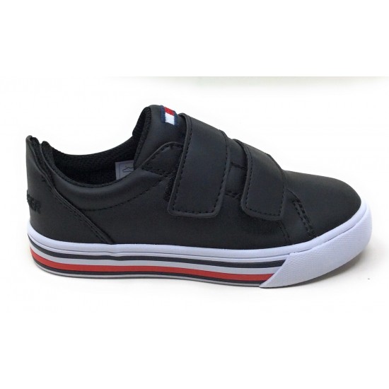 Tommy Hilfiger Baby Herritage ALT Hook Loop Sneakers Black Size 4T