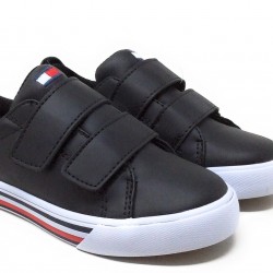 Tommy Hilfiger Baby Herritage ALT Hook Loop Sneakers Black Size 4T