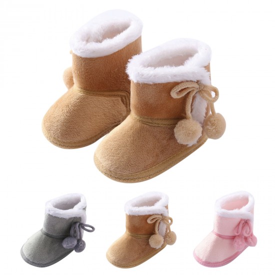 Newborn Baby Girl Boys Soft Shoes Infant Boots Toddler Winter Snow Booties