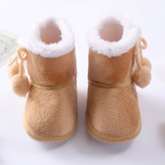 Newborn Baby Girl Boys Soft Shoes Infant Boots Toddler Winter Snow Booties