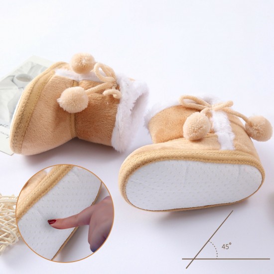 Newborn Baby Girl Boys Soft Shoes Infant Boots Toddler Winter Snow Booties