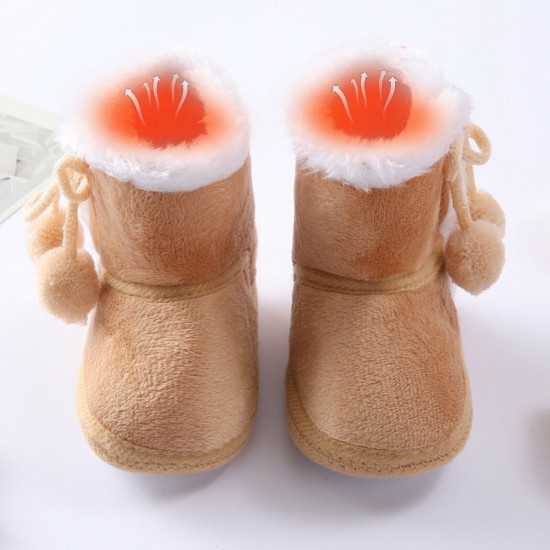 Newborn Baby Girl Boys Soft Shoes Infant Boots Toddler Winter Snow Booties