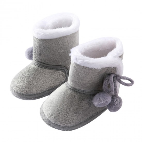 Newborn Baby Girl Boys Soft Shoes Infant Boots Toddler Winter Snow Booties