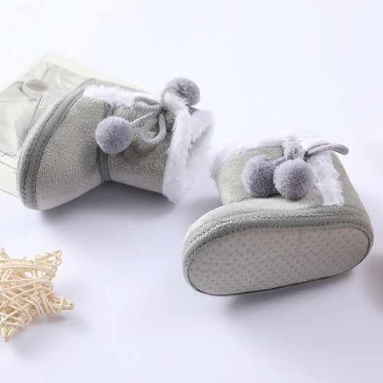 Newborn Baby Girl Boys Soft Shoes Infant Boots Toddler Winter Snow Booties
