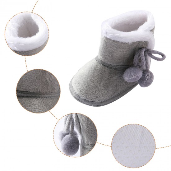 Newborn Baby Girl Boys Soft Shoes Infant Boots Toddler Winter Snow Booties