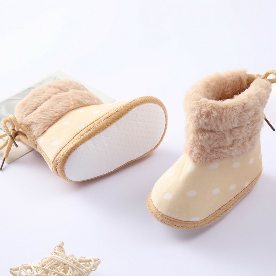 Newborn Baby Girl Boys Soft Shoes Infant Boots Toddler Winter Snow Booties