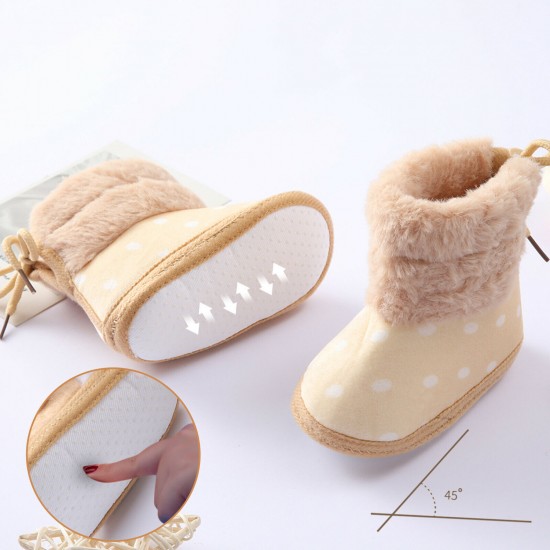 Newborn Baby Girl Boys Soft Shoes Infant Boots Toddler Winter Snow Booties