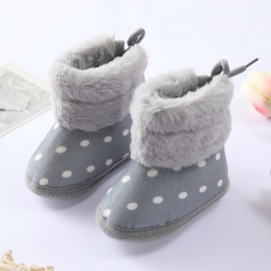 Newborn Baby Girl Boys Soft Shoes Infant Boots Toddler Winter Snow Booties