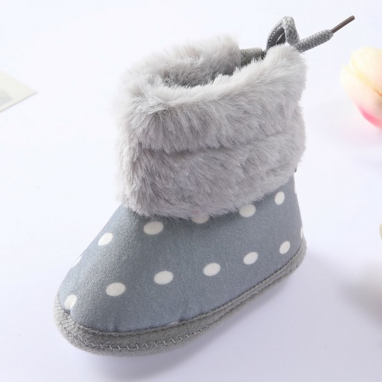 Newborn Baby Girl Boys Soft Shoes Infant Boots Toddler Winter Snow Booties