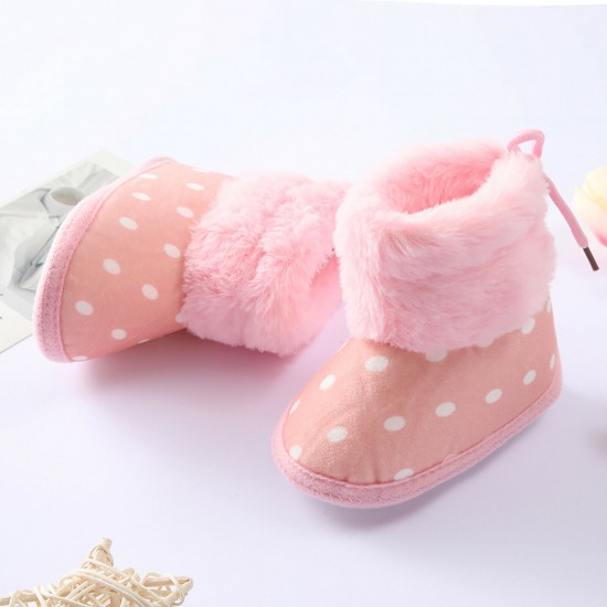 Newborn Baby Girl Boys Soft Shoes Infant Boots Toddler Winter Snow Booties