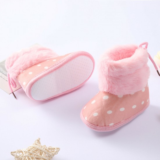 Newborn Baby Girl Boys Soft Shoes Infant Boots Toddler Winter Snow Booties
