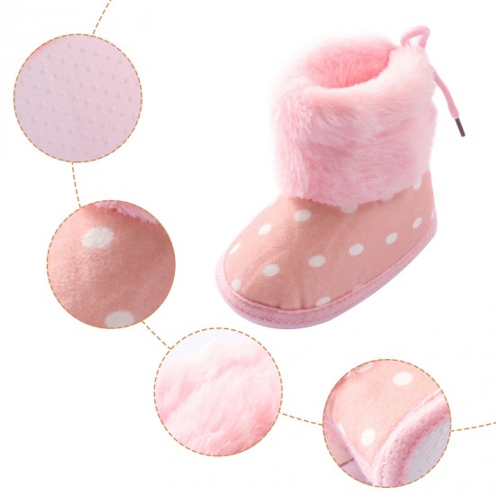 Newborn Baby Girl Boys Soft Shoes Infant Boots Toddler Winter Snow Booties