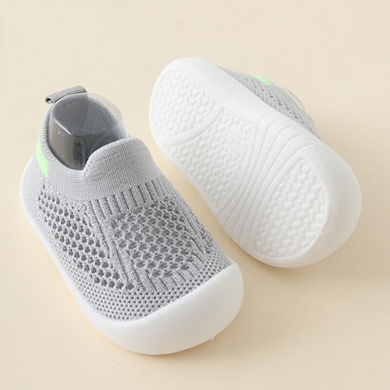 GIRLS BABY BOYS TODDLER KIDS NEWBORN ANTI-SLIP SOFT RUBBER SOLE SOCK SHOES SIZE!