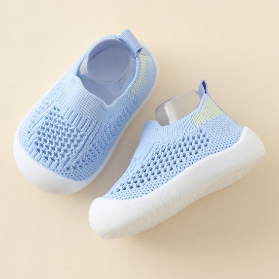 GIRLS BABY BOYS TODDLER KIDS NEWBORN ANTI-SLIP SOFT RUBBER SOLE SOCK SHOES SIZE!