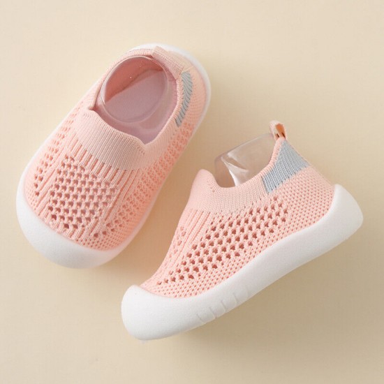 GIRLS BABY BOYS TODDLER KIDS NEWBORN ANTI-SLIP SOFT RUBBER SOLE SOCK SHOES SIZE!