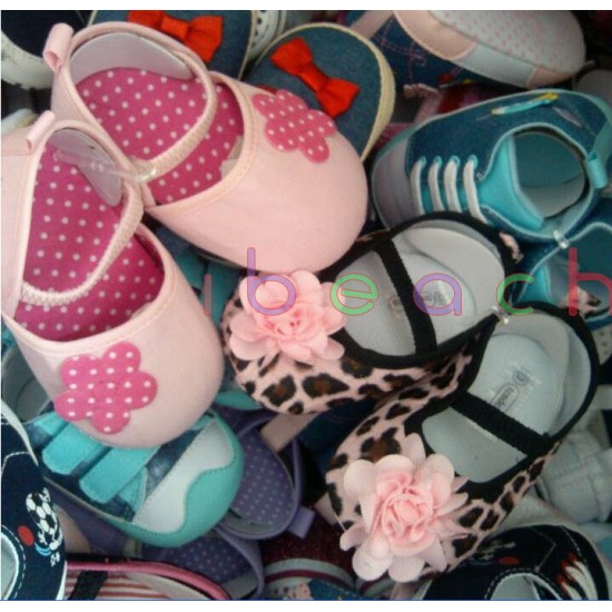 Wholesale Infant Baby Boy Girl First Crib Shoes Job Lots Newborn to 18 Months