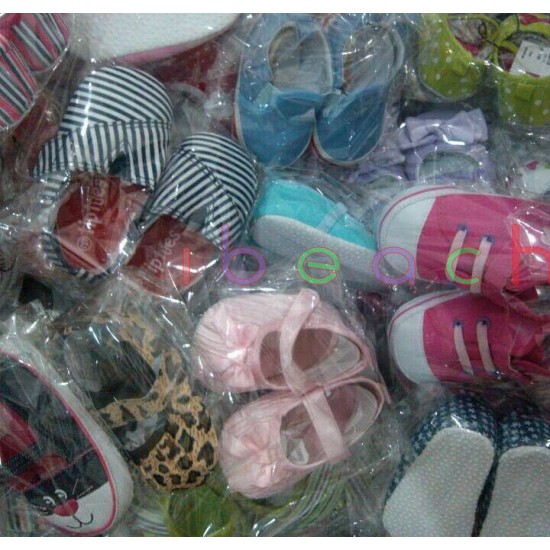 Wholesale Infant Baby Boy Girl First Crib Shoes Job Lots Newborn to 18 Months