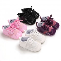 Infant Toddler Oxford Shoes Baby Boy Girl Pram Shoes Size Newborn to 18 Months