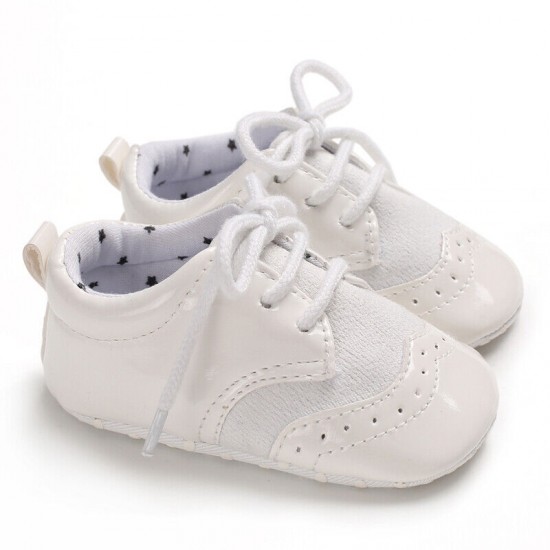 Infant Toddler Oxford Shoes Baby Boy Girl Pram Shoes Size Newborn to 18 Months