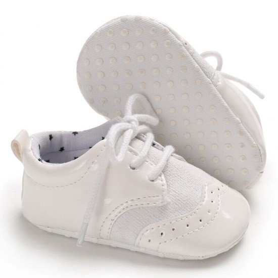 Infant Toddler Oxford Shoes Baby Boy Girl Pram Shoes Size Newborn to 18 Months