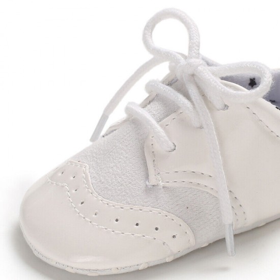 Infant Toddler Oxford Shoes Baby Boy Girl Pram Shoes Size Newborn to 18 Months