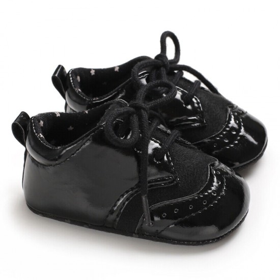 Infant Toddler Oxford Shoes Baby Boy Girl Pram Shoes Size Newborn to 18 Months