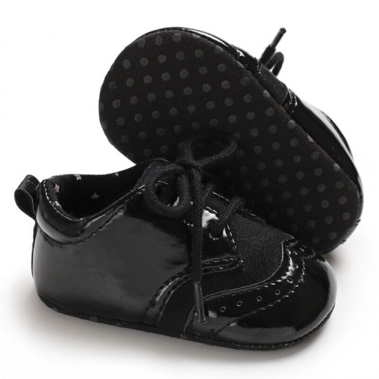 Infant Toddler Oxford Shoes Baby Boy Girl Pram Shoes Size Newborn to 18 Months