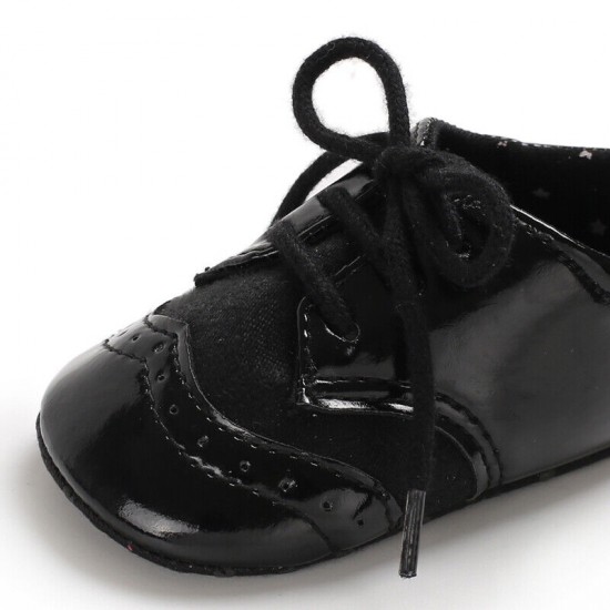 Infant Toddler Oxford Shoes Baby Boy Girl Pram Shoes Size Newborn to 18 Months