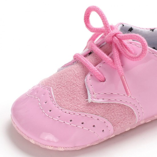 Infant Toddler Oxford Shoes Baby Boy Girl Pram Shoes Size Newborn to 18 Months