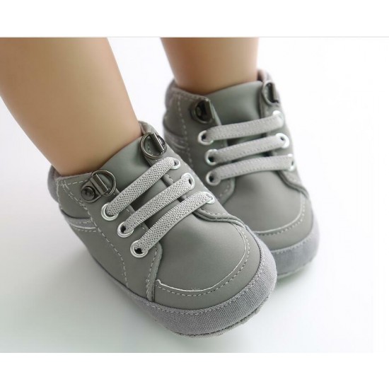 Fashion Newborn Baby Boy Crib Shoes Comfortable Toddler PreWalker Trainers 0-18M