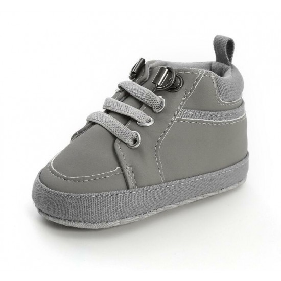 Fashion Newborn Baby Boy Crib Shoes Comfortable Toddler PreWalker Trainers 0-18M