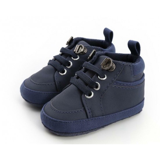 Fashion Newborn Baby Boy Crib Shoes Comfortable Toddler PreWalker Trainers 0-18M