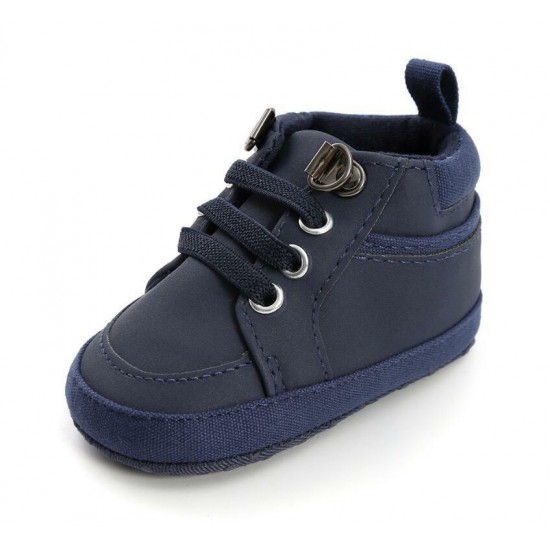 Fashion Newborn Baby Boy Crib Shoes Comfortable Toddler PreWalker Trainers 0-18M
