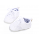 Newborn Baby Boy Girl Soft Oxford Crib Shoes Toddler PreWalker Trainers 0-18 M