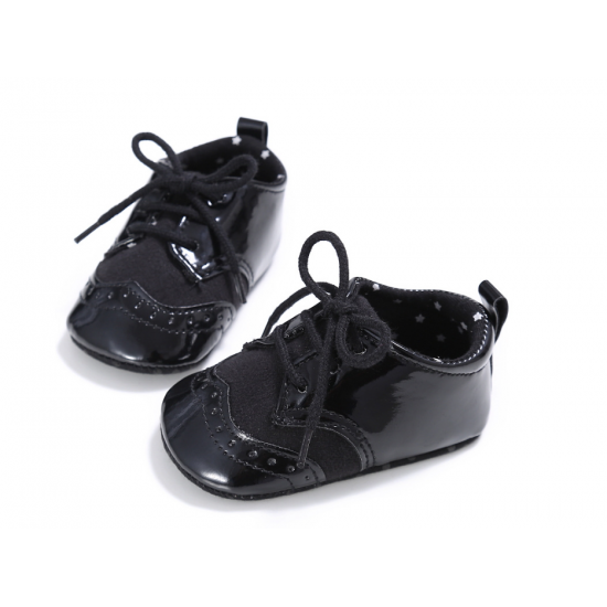 Newborn Baby Boy Girl Soft Oxford Crib Shoes Toddler PreWalker Trainers 0-18 M