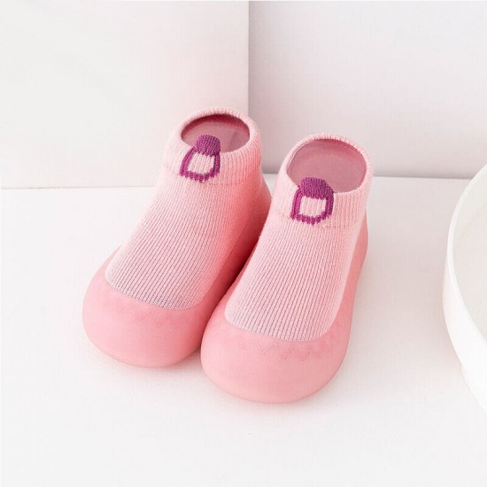 Girls Kids Baby Boys Toddlers Newborn Socks Soft Sole Shoes Non-slip Size UK