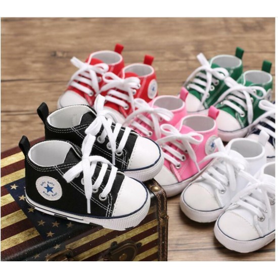Newborn Baby Boy Girl Pram Shoes Infant Sneakers Toddler PreWalker Trainers 0-18