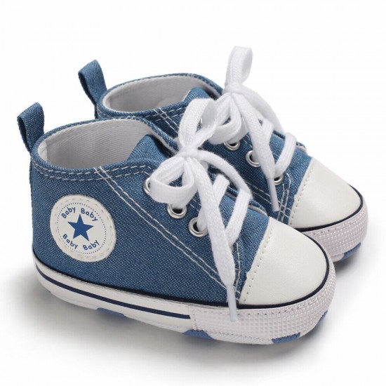 Newborn Baby Boy Girl Pram Shoes Infant Sneakers Toddler PreWalker Trainers 0-18