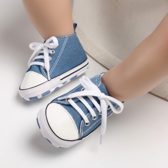 Newborn Baby Boy Girl Pram Shoes Infant Sneakers Toddler PreWalker Trainers 0-18