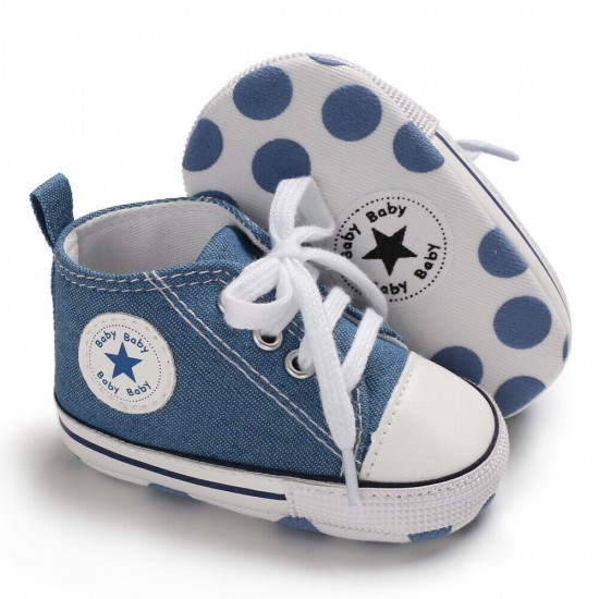 Newborn Baby Boy Girl Pram Shoes Infant Sneakers Toddler PreWalker Trainers 0-18