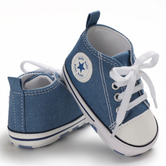 Newborn Baby Boy Girl Pram Shoes Infant Sneakers Toddler PreWalker Trainers 0-18