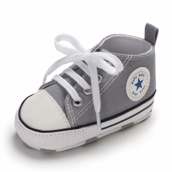 Newborn Baby Boy Girl Pram Shoes Infant Sneakers Toddler PreWalker Trainers 0-18