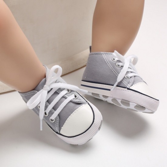 Newborn Baby Boy Girl Pram Shoes Infant Sneakers Toddler PreWalker Trainers 0-18