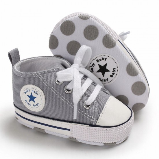 Newborn Baby Boy Girl Pram Shoes Infant Sneakers Toddler PreWalker Trainers 0-18